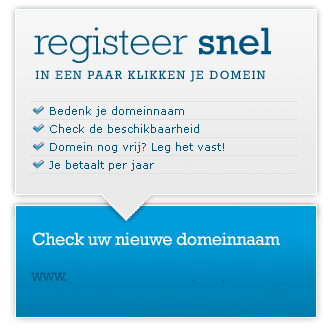 registreer snel